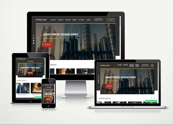 Metal ve Madencilik Hazır Web Sitesi