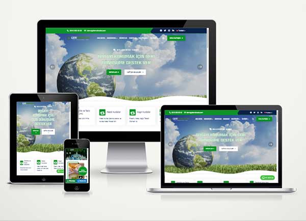 Geri Dönüşüm Hazır Web Sitesi